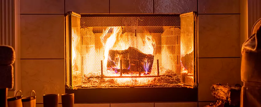 Mendota Hearth Landscape Fireplace Installation in Germantown, Wisconsin
