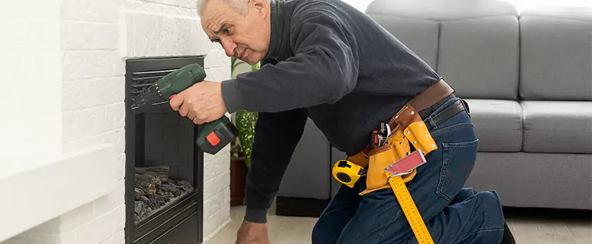 New Indoor Fireplace Installation in Germantown, Wisconsin