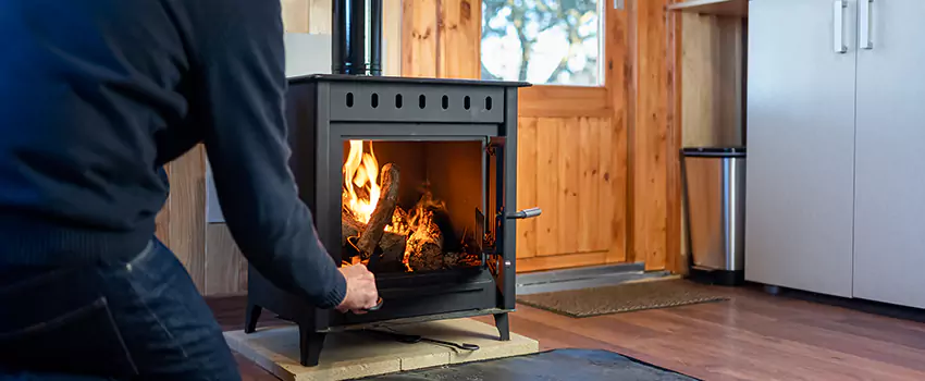 Open Hearth Wood Fireplace Installation in Germantown, WI