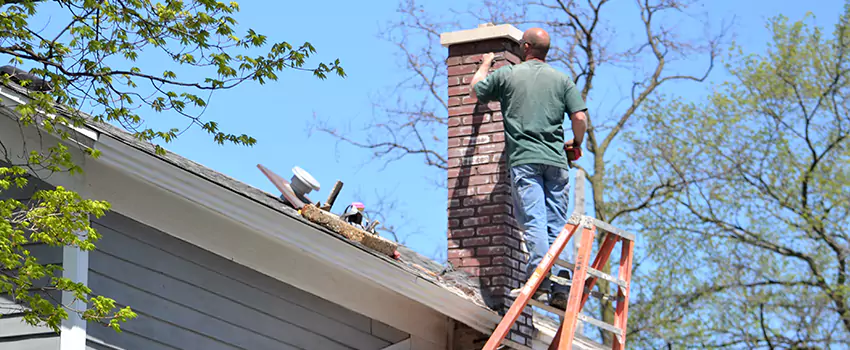 Vinyl and PVC Chimney Flashing Installation in Germantown, WI