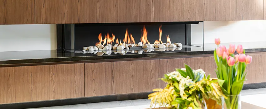 Double-height Fireplace Design Refurbishment in Germantown, Wisconsin