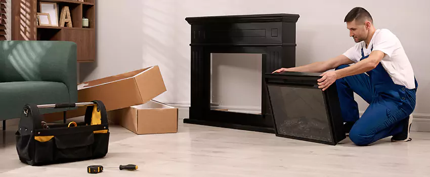 Old Rusted Metal Fireplace Repair And Replacement in Germantown, WI